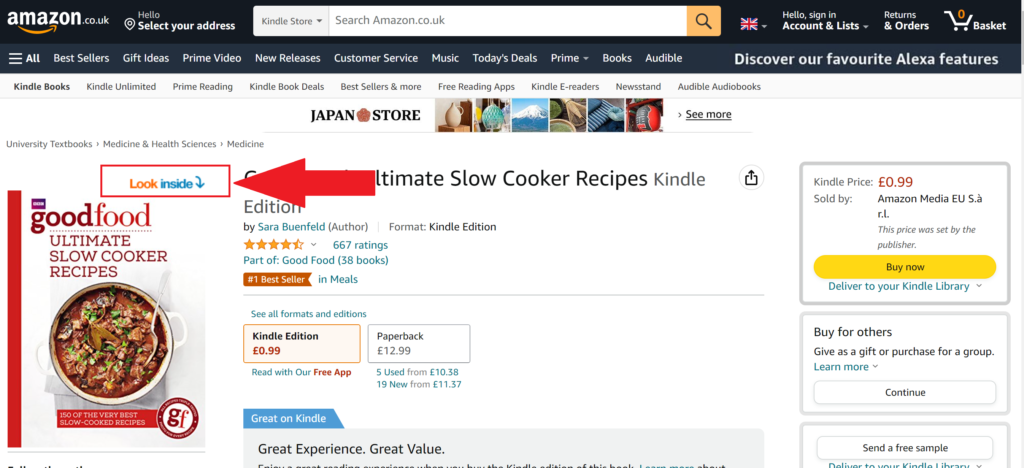Amazon book preview.