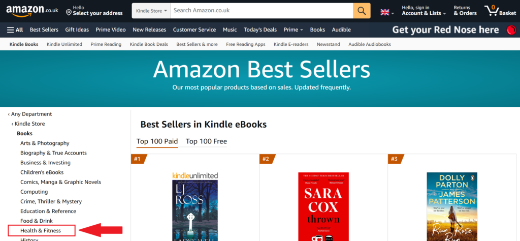 Amazon Health&Fitness topic.